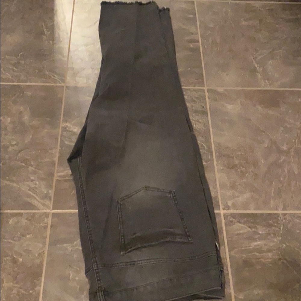 Women plus fade black jeans